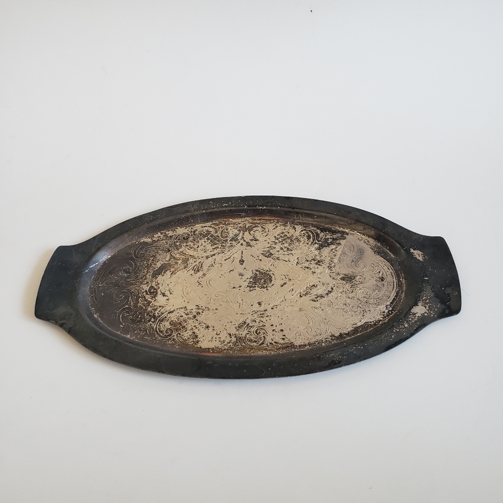Trent silver coopered trinket candy tray
